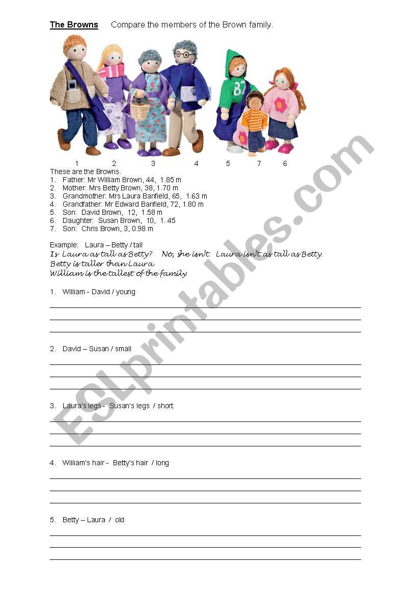 The Browns worksheet