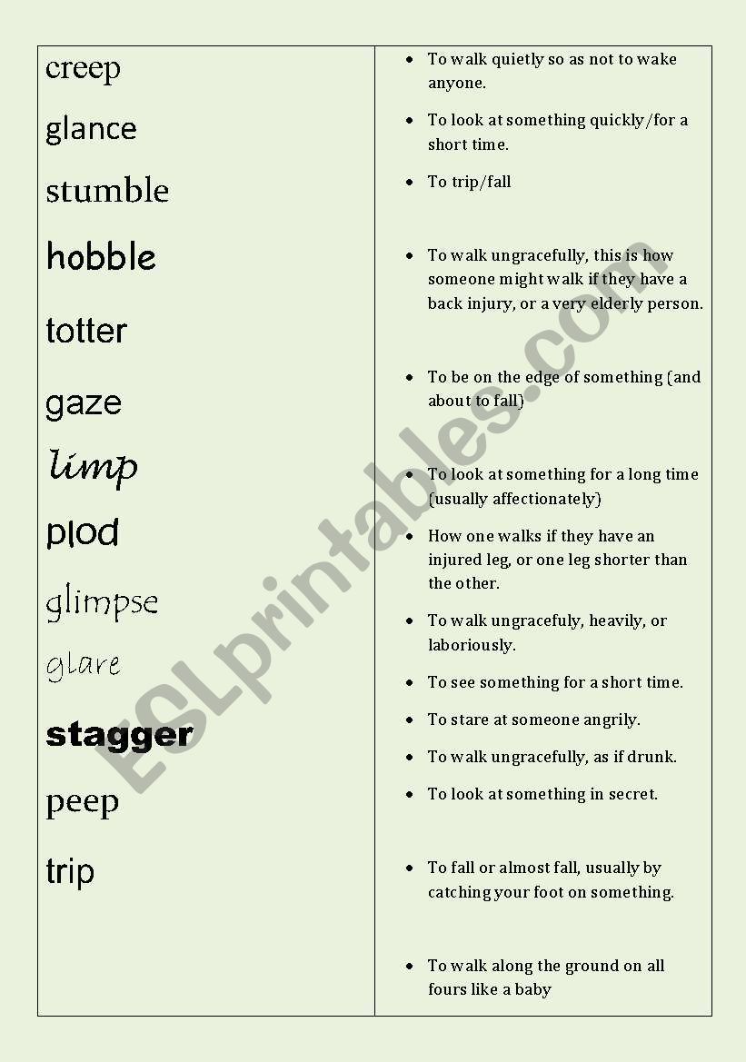 CAE - Advanced - C1 miming game - Mime the verb of moment