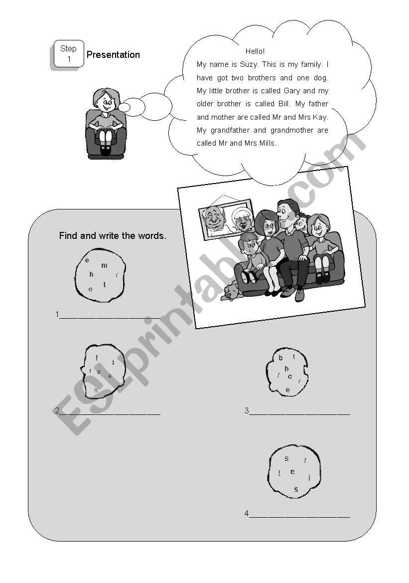 Family worksheet