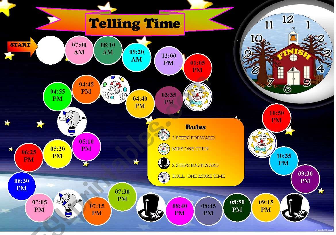 Telling Time worksheet