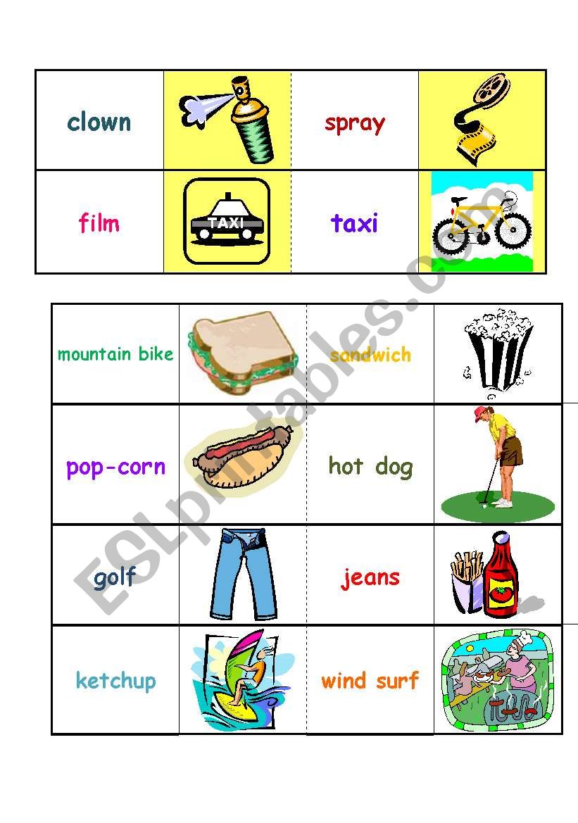 English words I know domino. Part 2/6