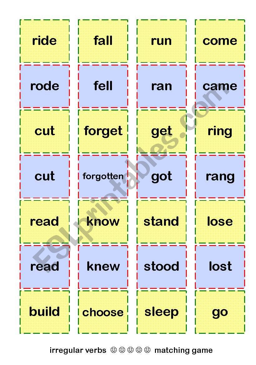 7 pages / speaking game on irregular verbs, asking questions and giving short answers / B&W CARDS INCLUDED - classroom fun activity