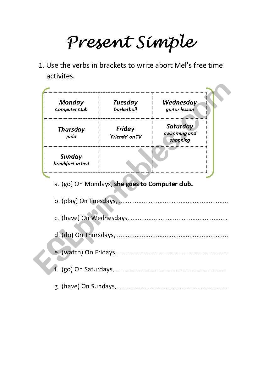 Present Simple - affirmative, questions, negative