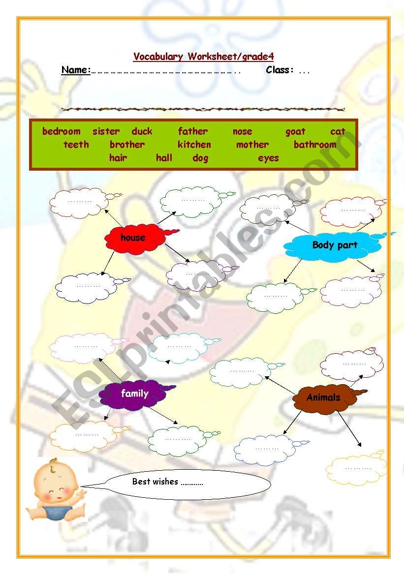 vocabulary  worksheet