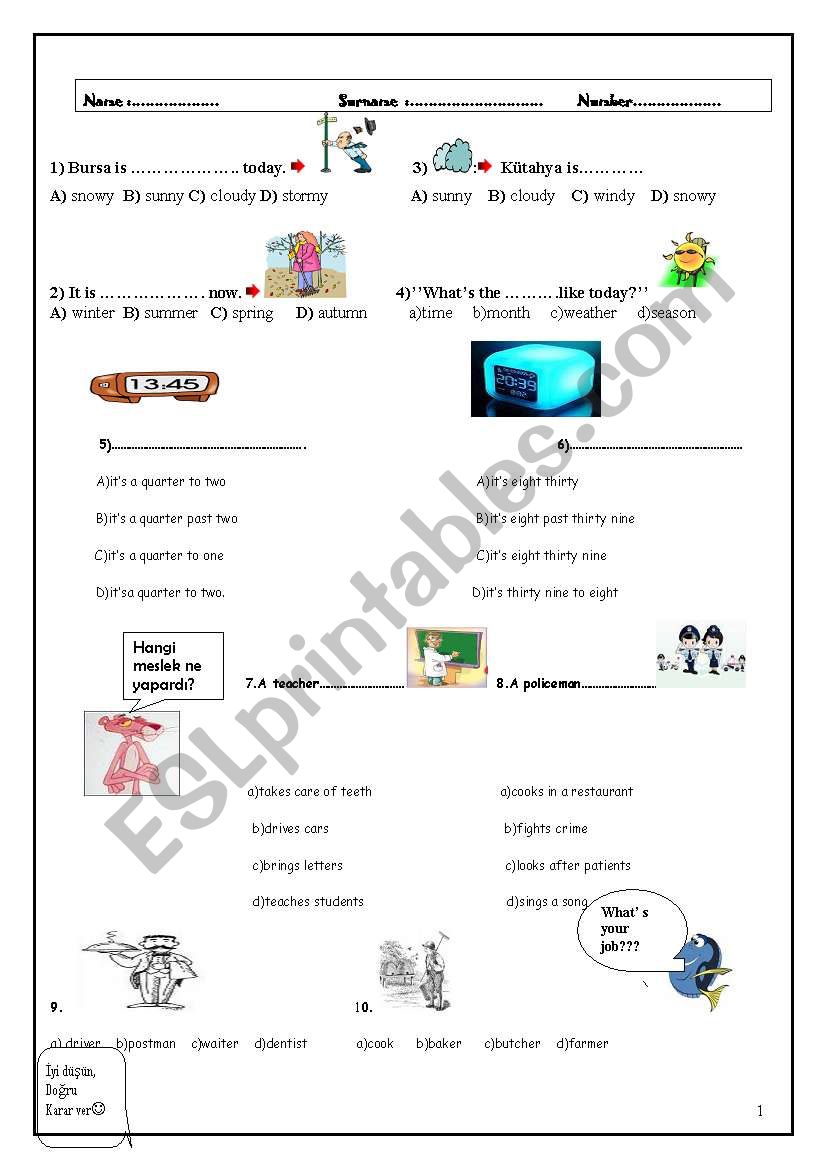6 th class exercises worksheet