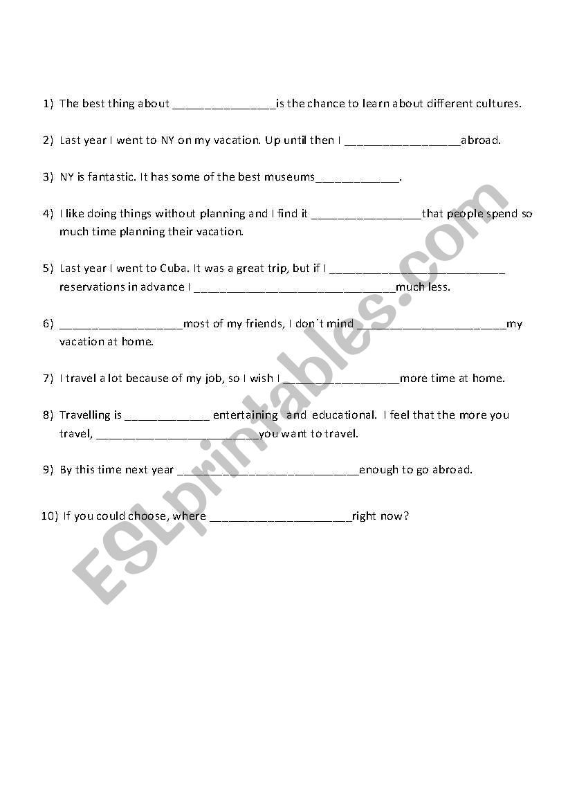 student placement test worksheet