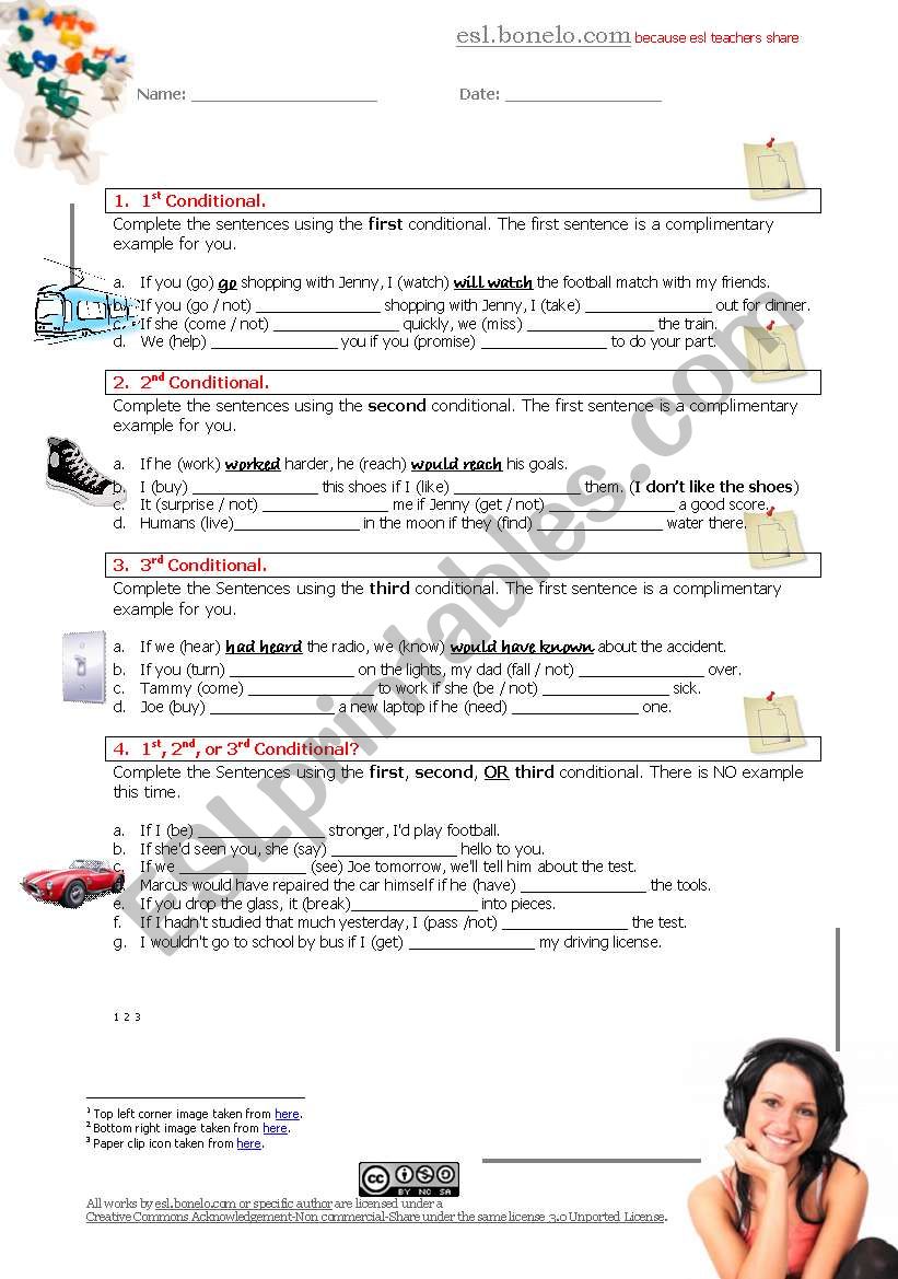 Conditionals worksheet