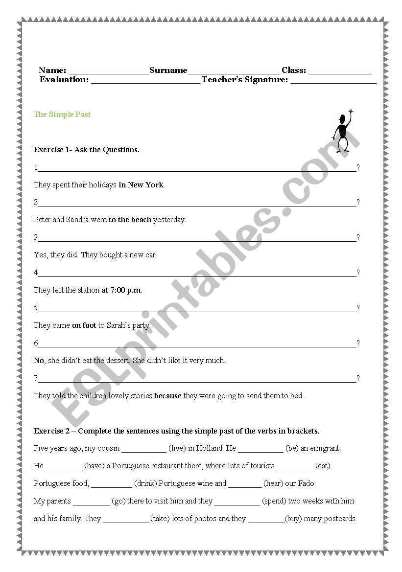 Revisions for 6th 7th graders worksheet