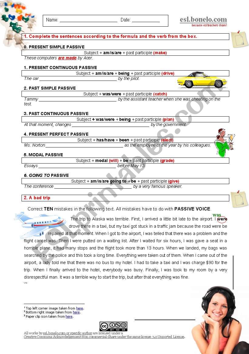 Passive Voice II worksheet