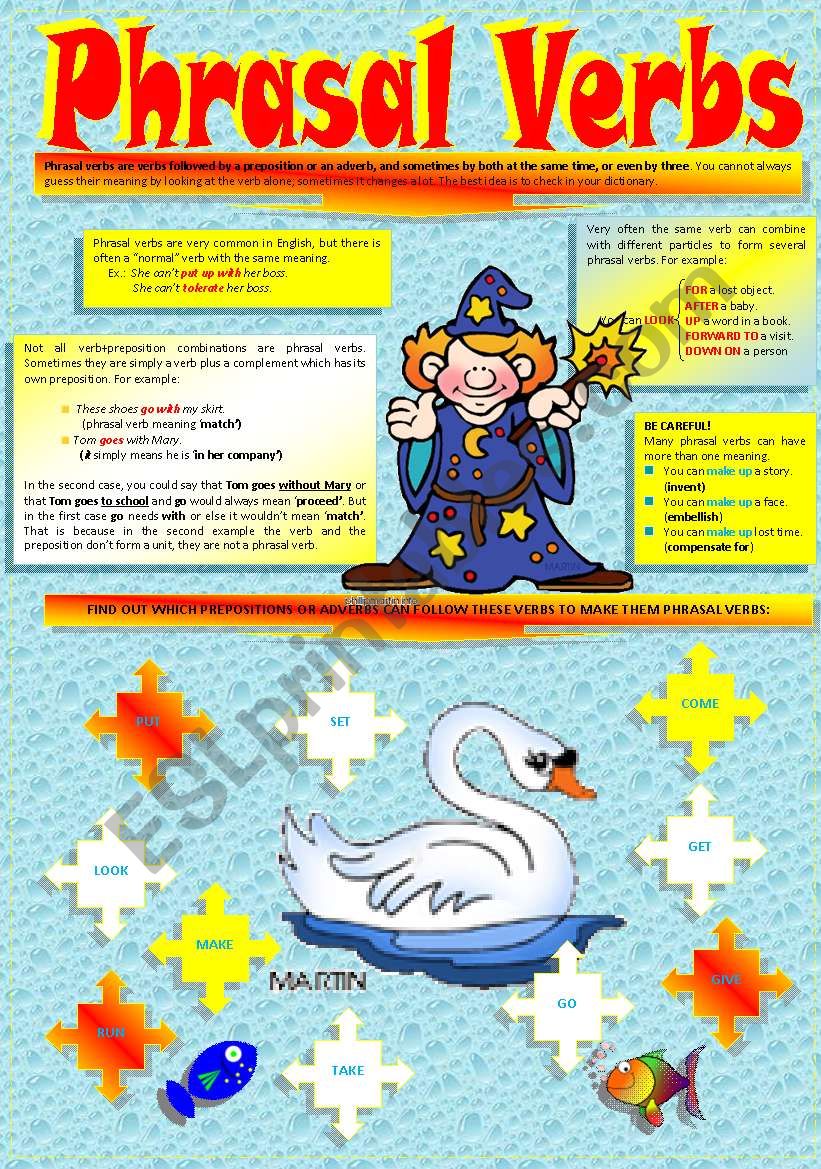 PHRASAL VERBS (Part I) worksheet