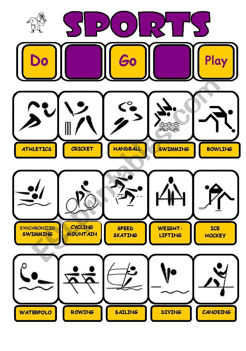 SERIES SPORTS PLAY - GO- DO - PICTIONARY