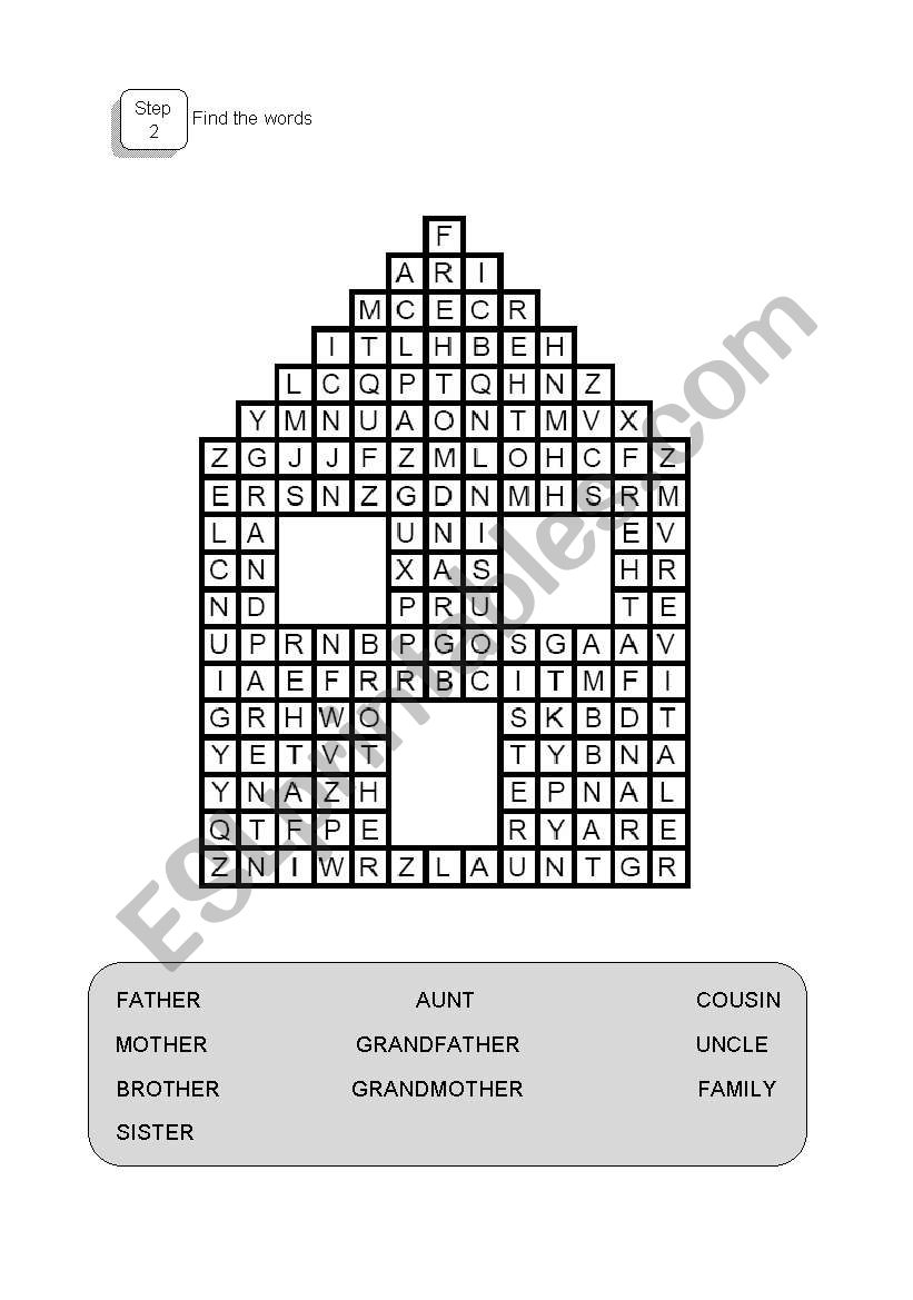 Family (step 2) worksheet