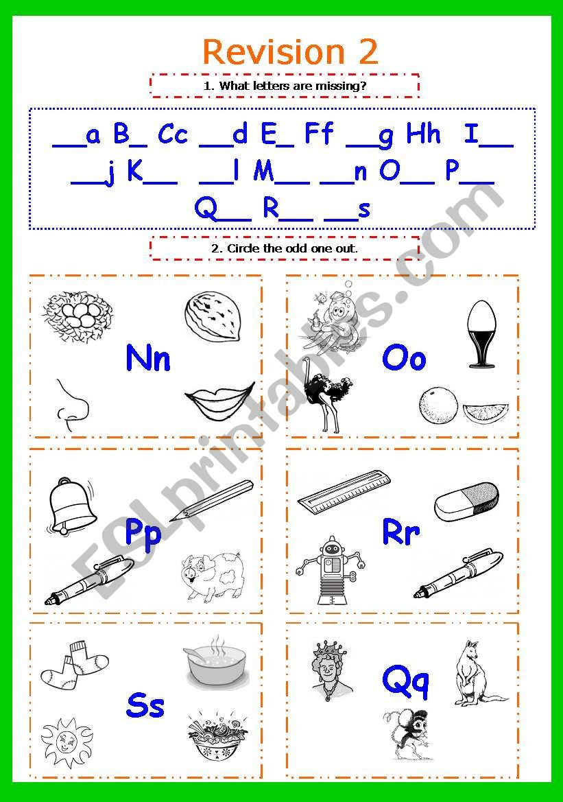 Writing letters. Revision 2 (Nn - Ss) Part 7