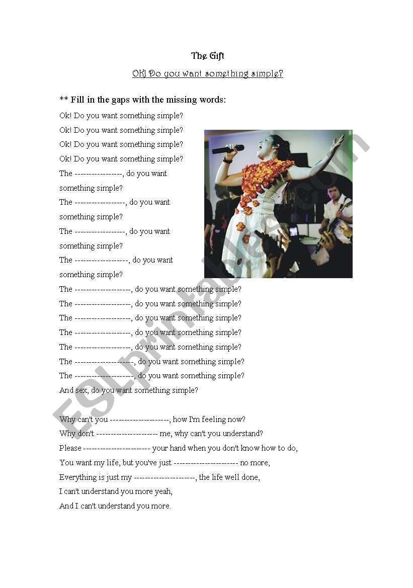 Listening  worksheet