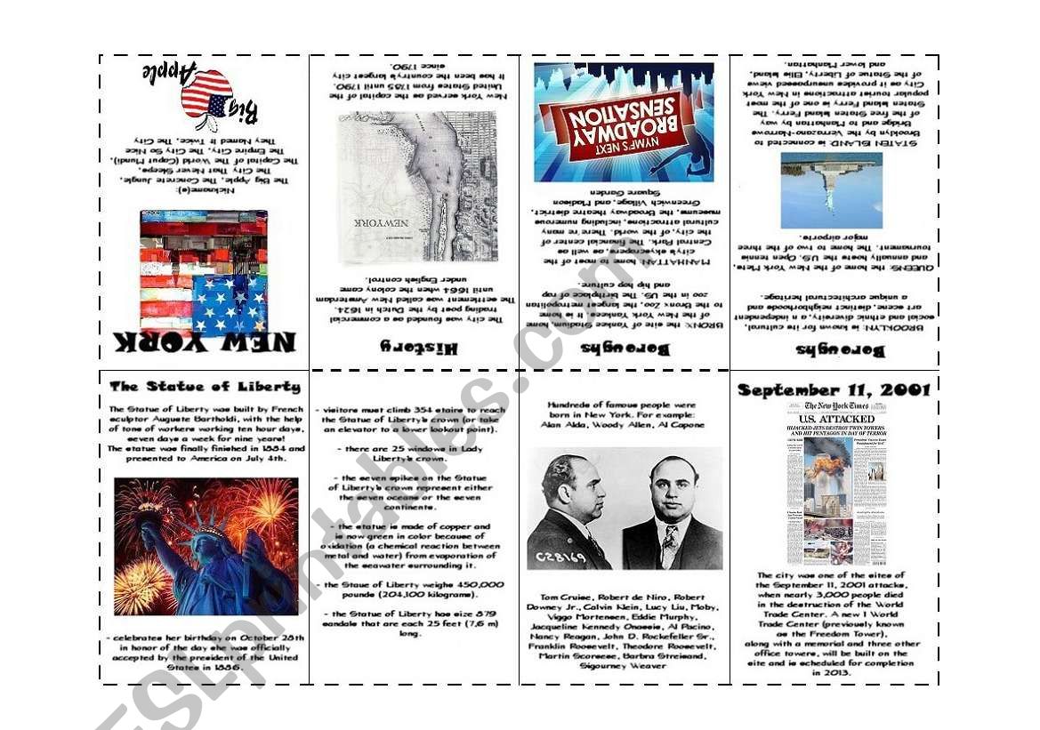 New York - basic facts worksheet