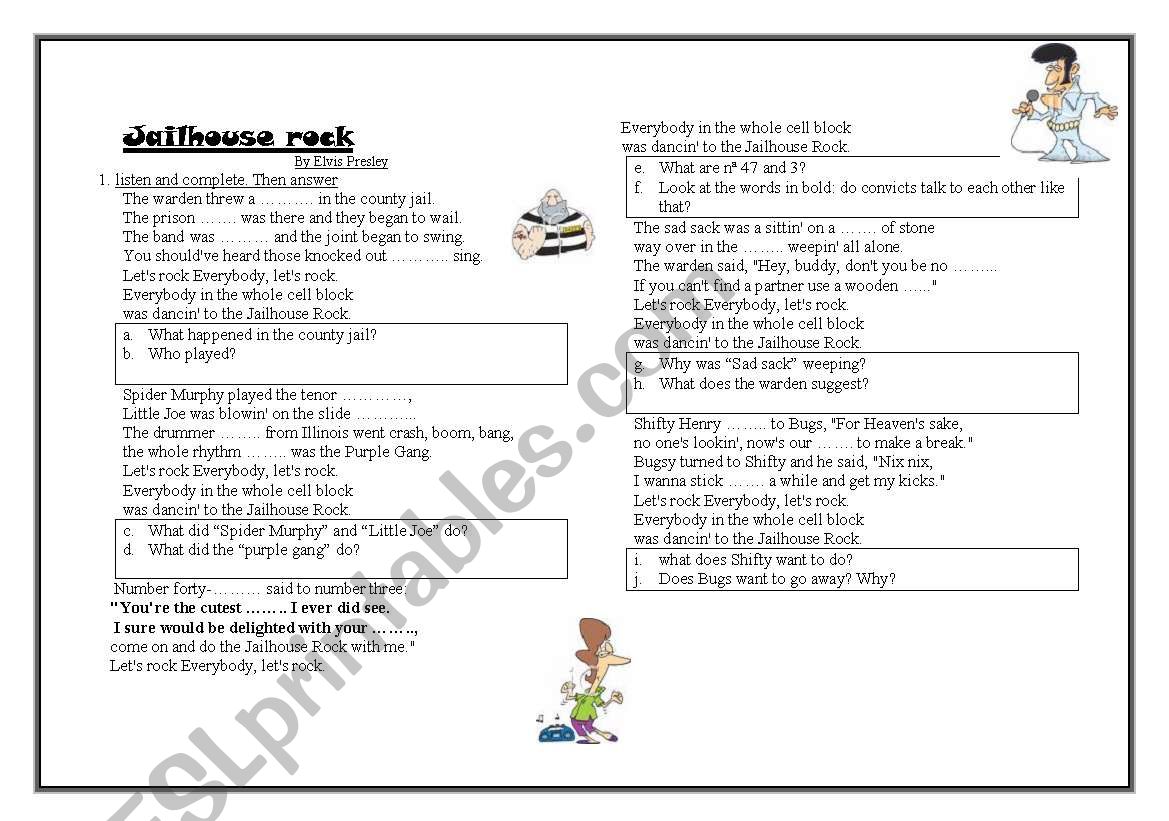 Elvis PresleyÂ´s jailhouse rock