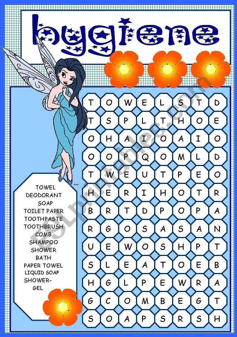 HYGIENE PUZZLE  worksheet