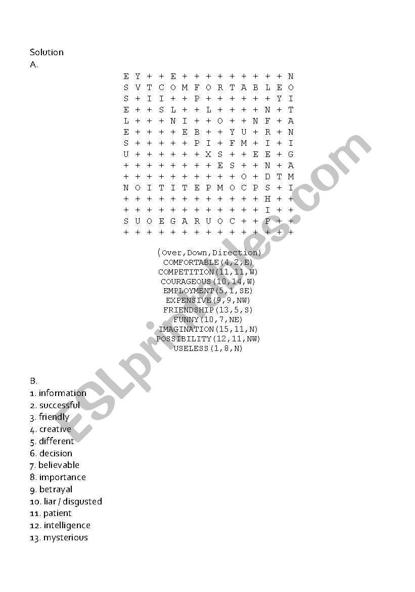 Word Formation Suffixes Nouns Adjectives Key Included Esl Worksheet By Cagreis Word Formation Suffixes Nouns Adjectives Key Included Esl Worksheet By Cagreis