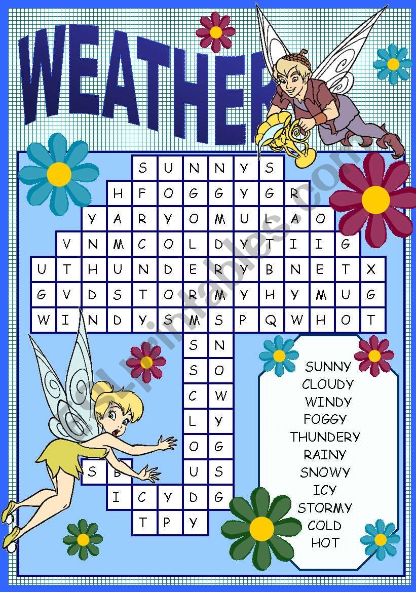 WEATHER PUZZLE worksheet