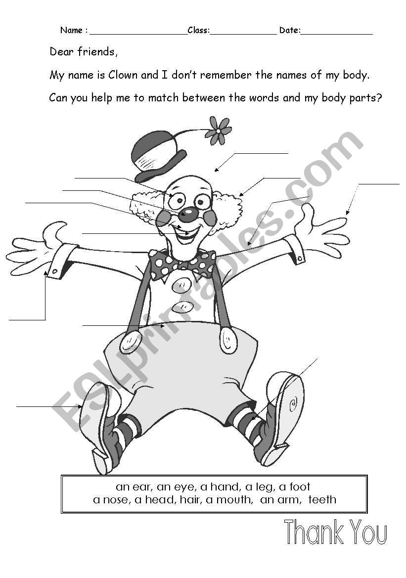 a-clown-esl-worksheet-by-shlomo-gad