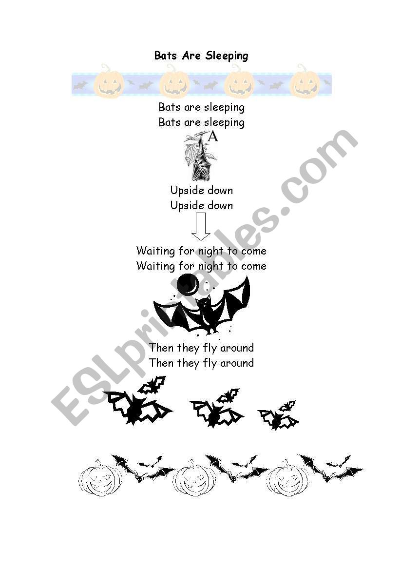 halloween rhyme worksheet