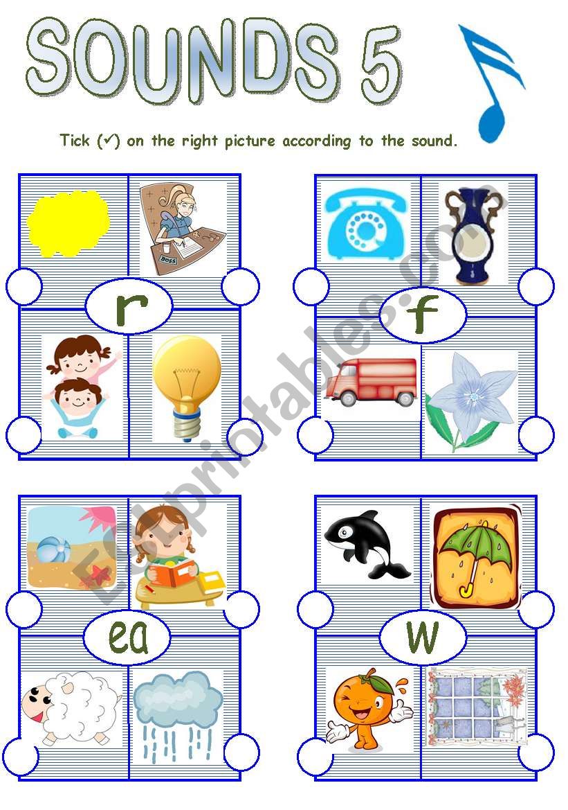 sounds 5 worksheet