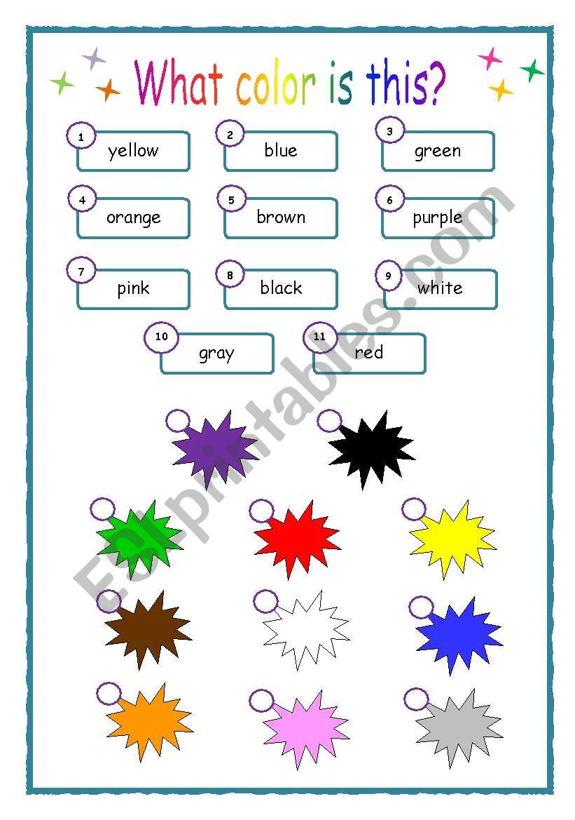 What color is this? worksheet