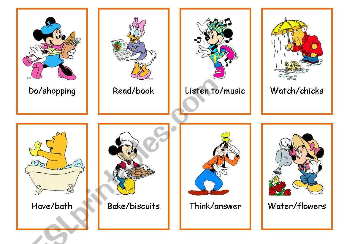 TENSES FLASHCARDS 2/3 worksheet