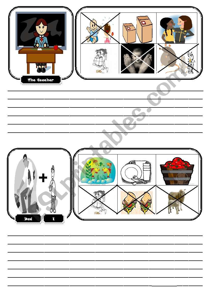 What have they got? worksheet
