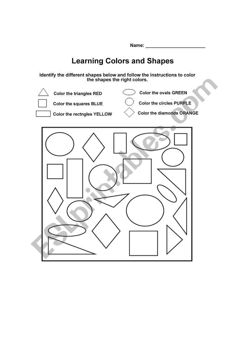 shapes worksheet