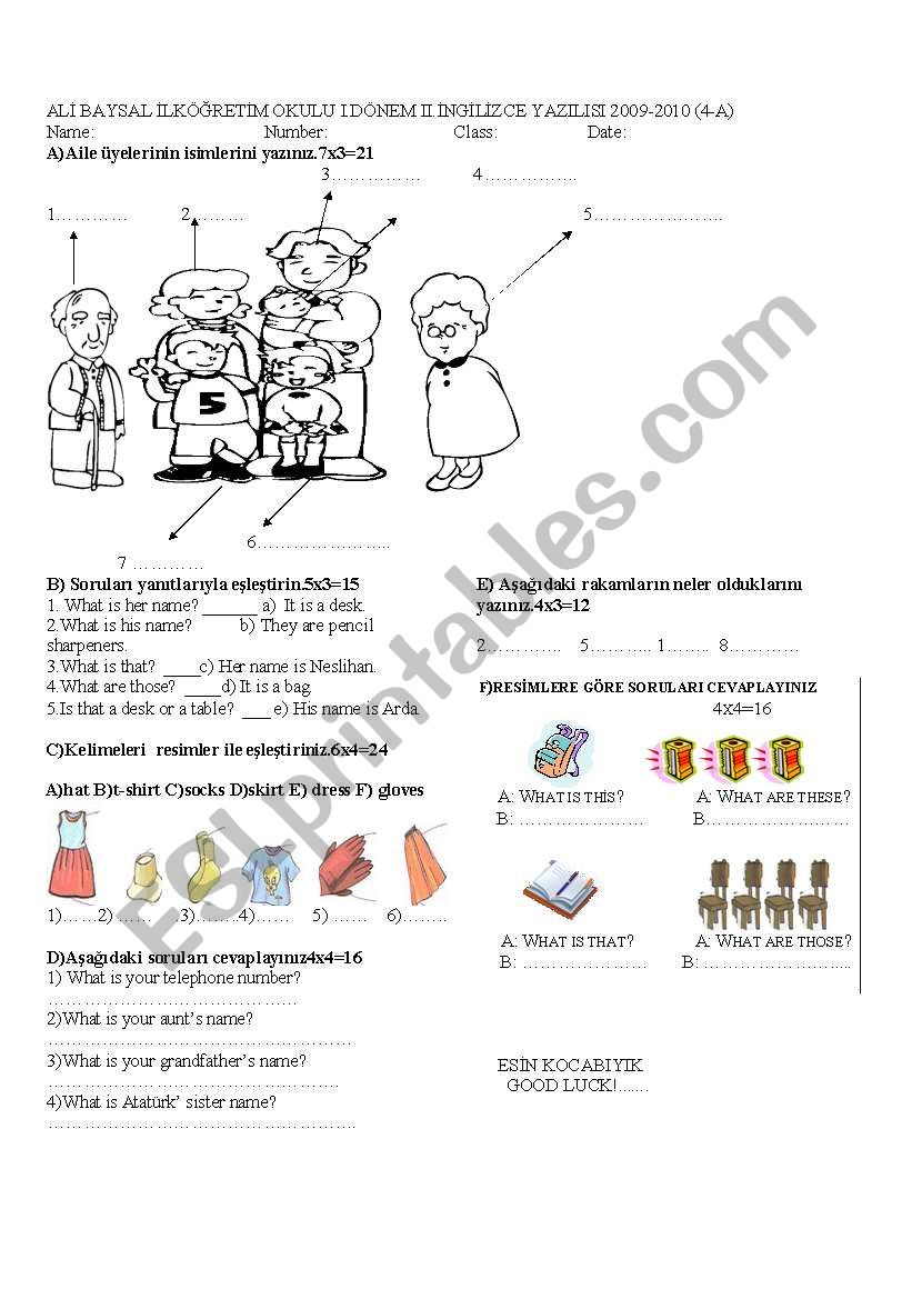 evaluation worksheet worksheet