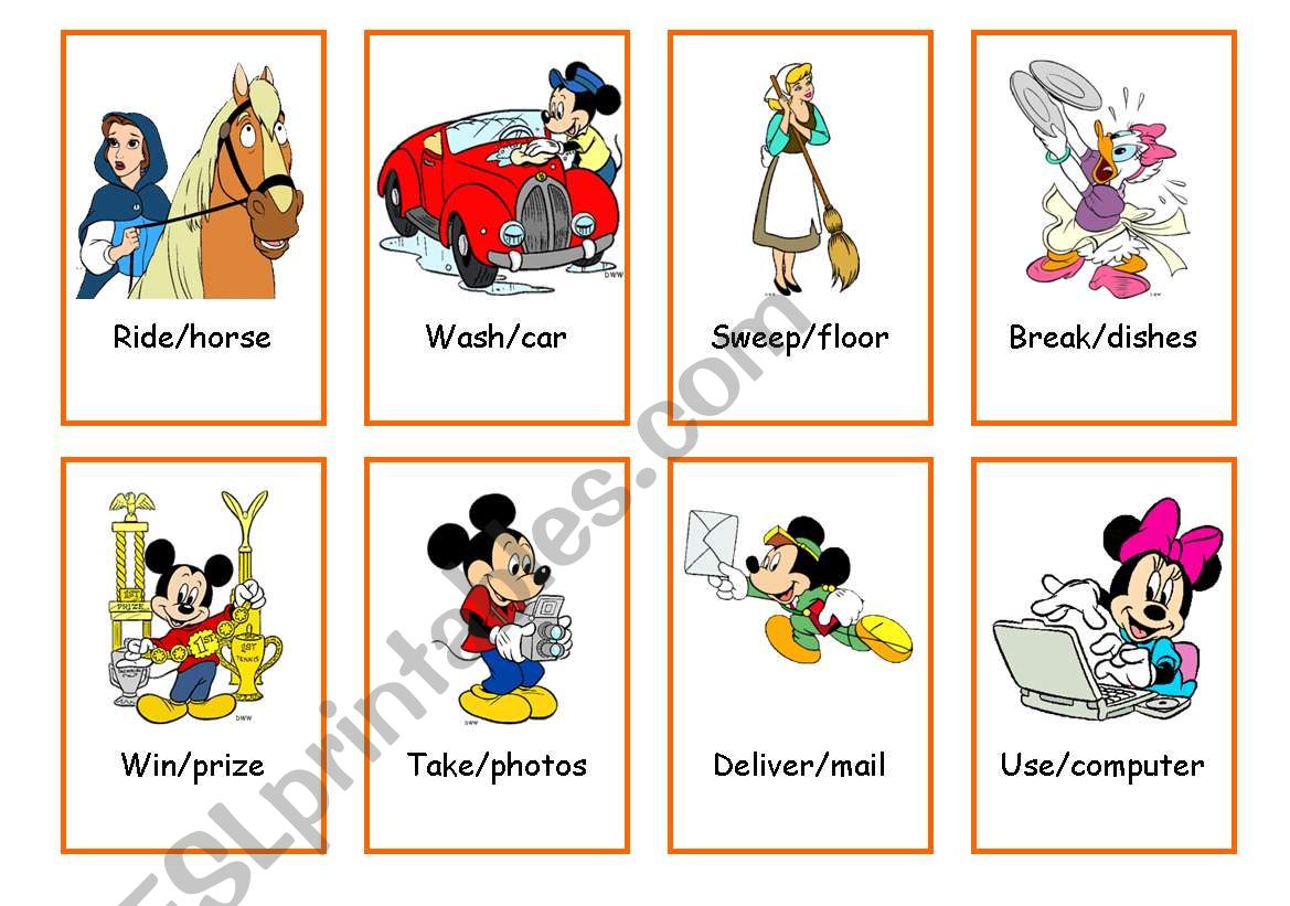 TENSES FLASHCARDS 4 worksheet