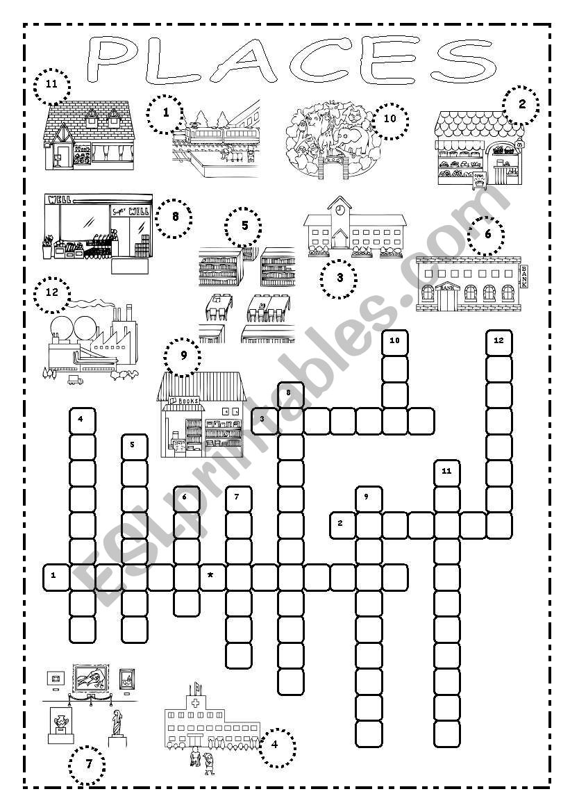 PLACES worksheet