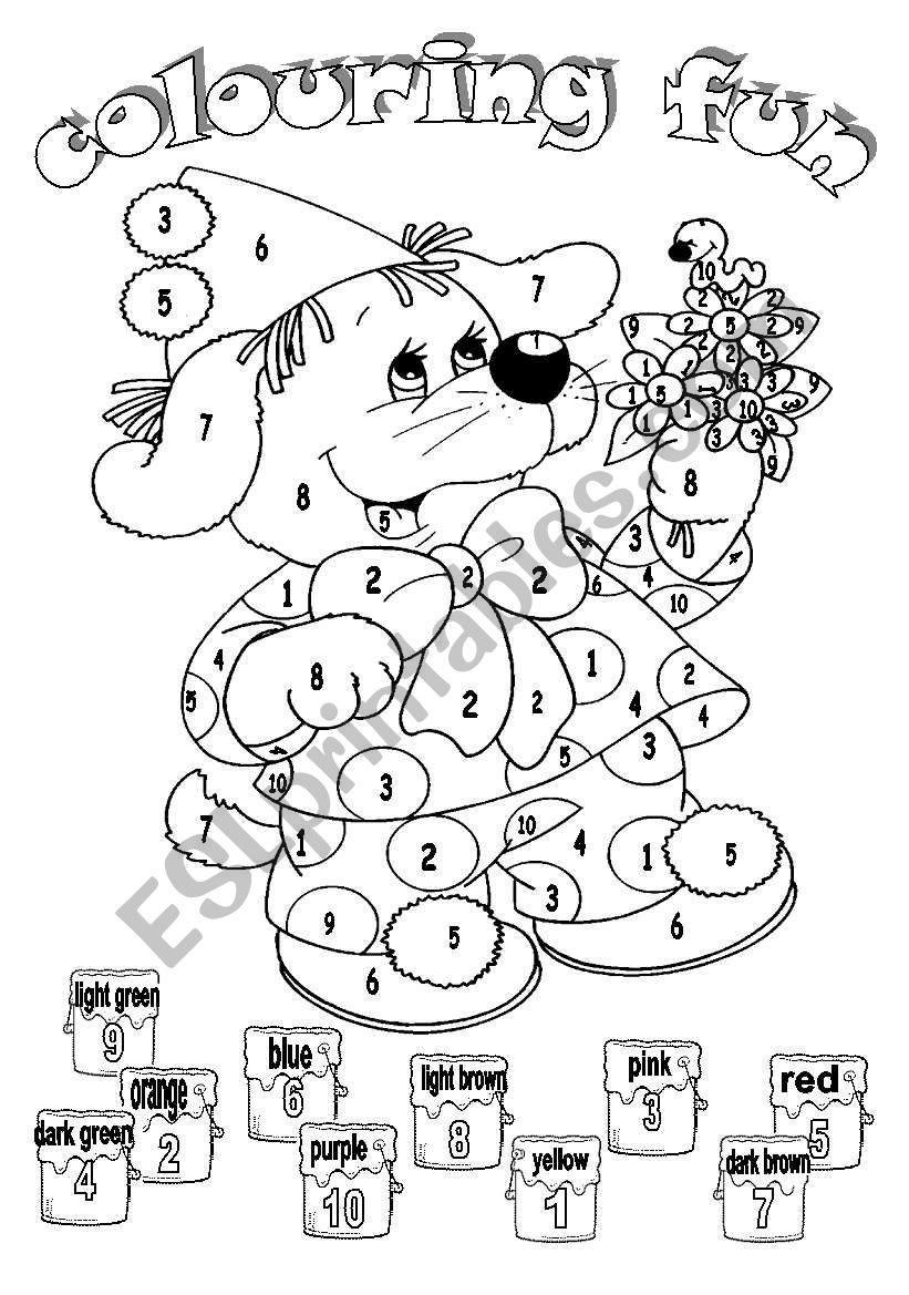 COLOURING FUN worksheet