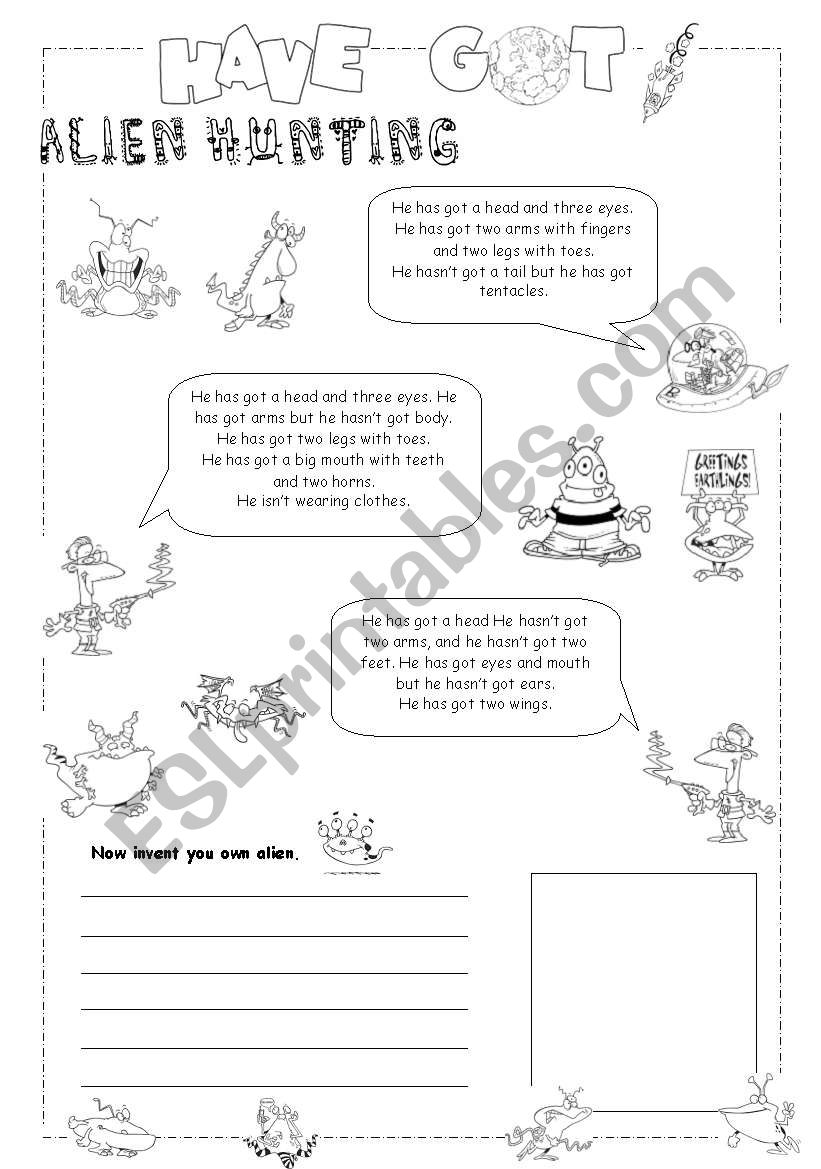 HAVE GOT (3) - Fully editable worksheet