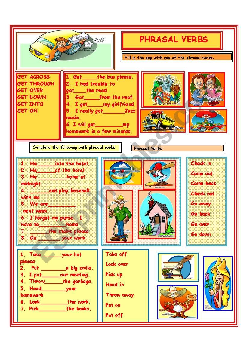 Verbs Ereading Worksheets