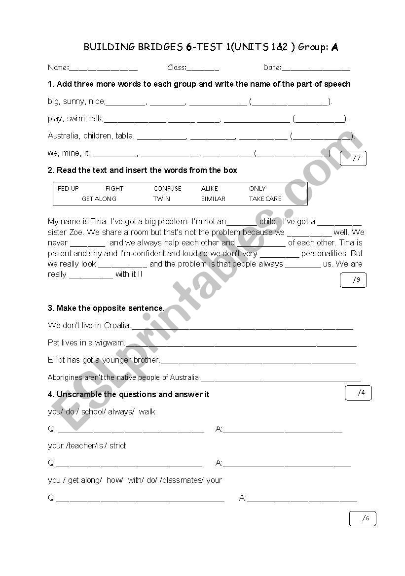 parts of speech, pronouns, tenses