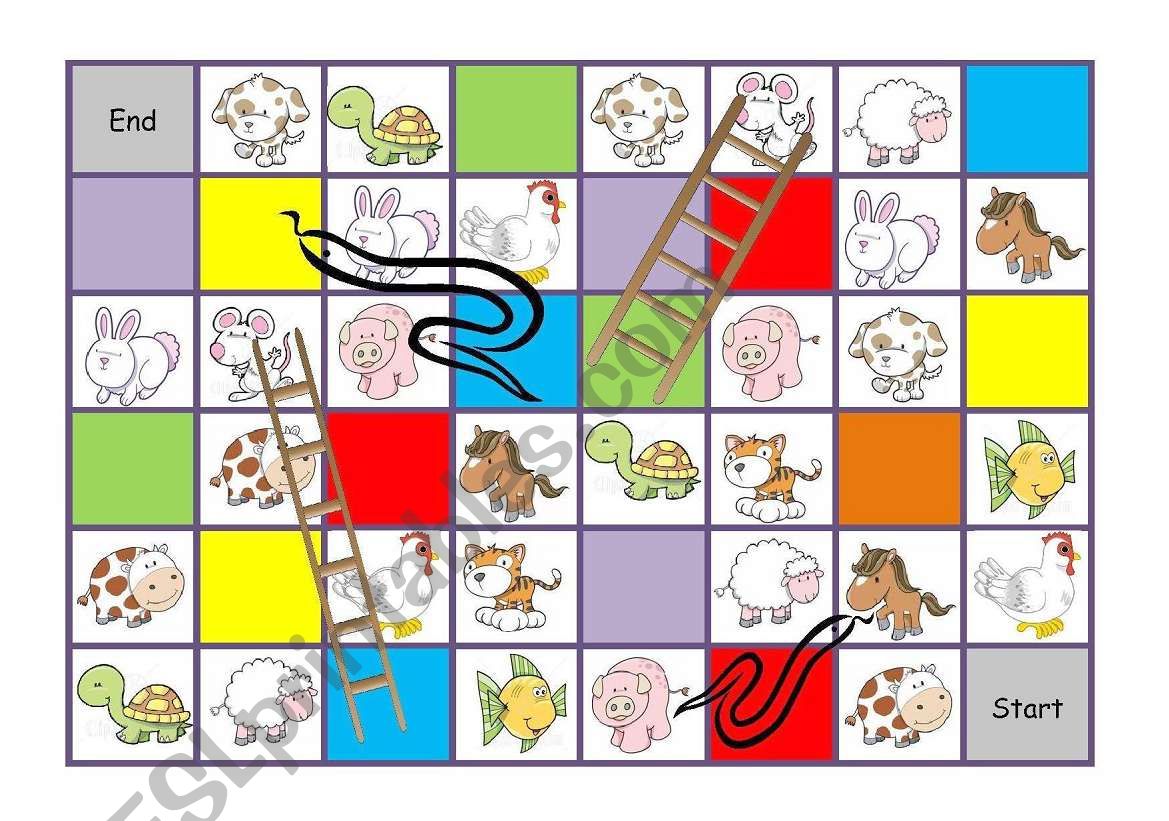 snakes and ladders worksheet