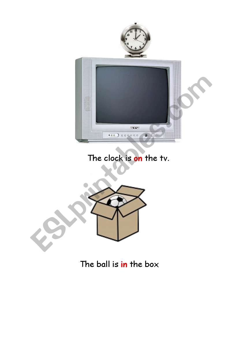 Prepositions of place pictures (large images)