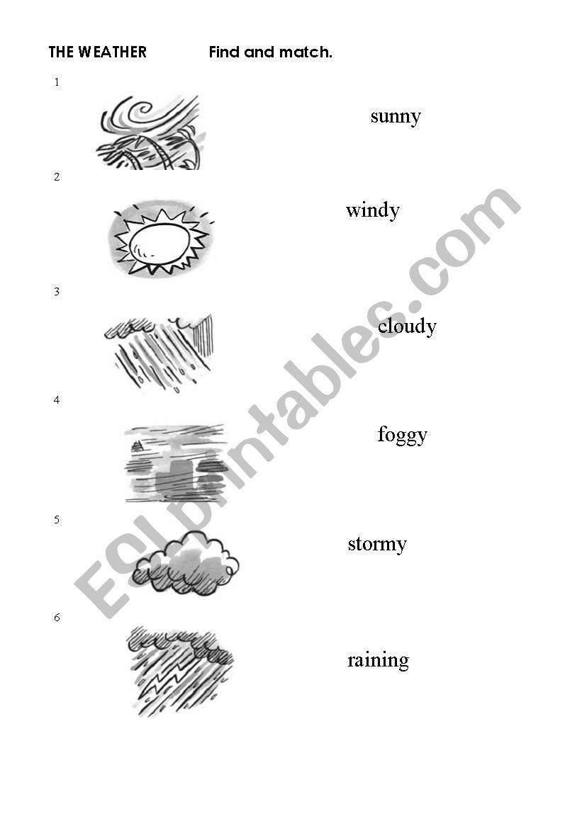 The weather worksheet