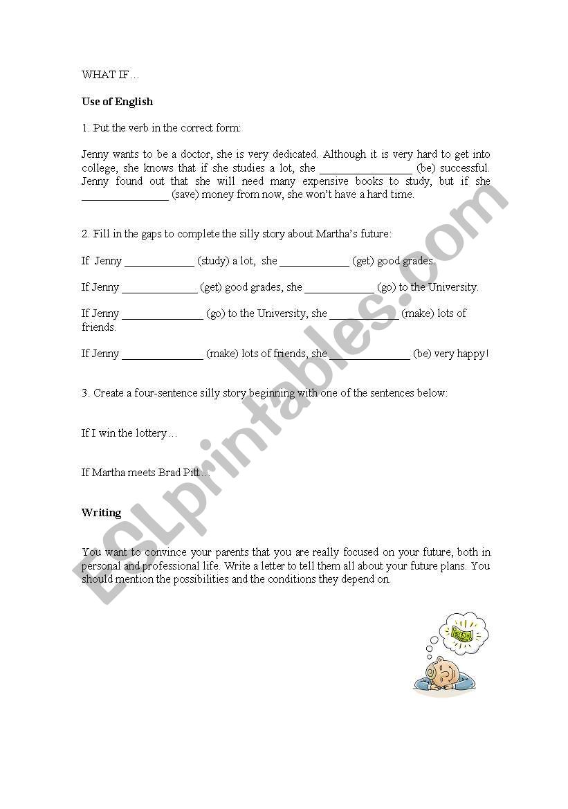 First Conditional Exercises worksheet
