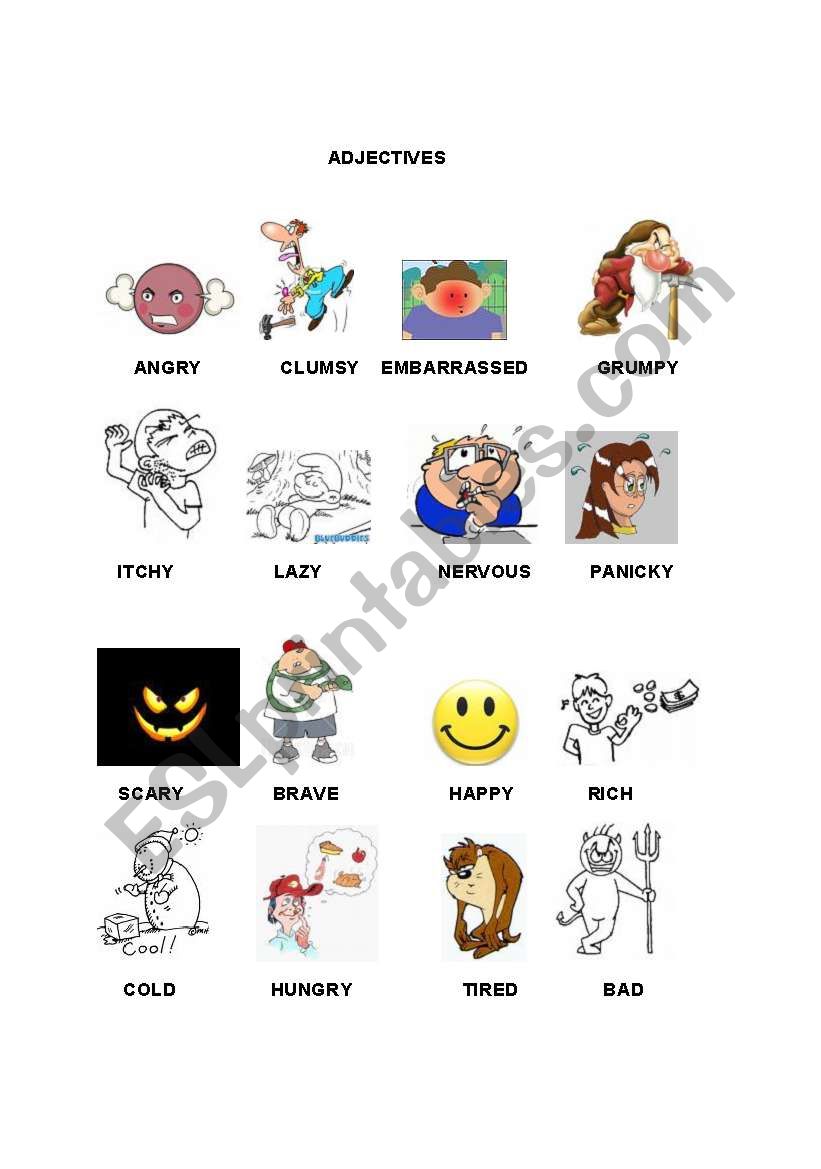 ADJECTIVES worksheet