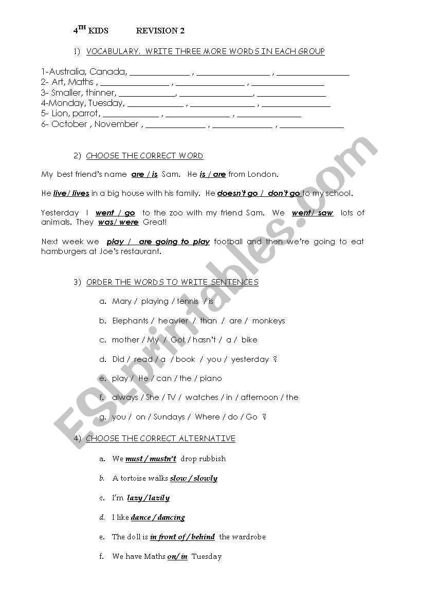 Revision 2 Happy Earth 1 and 2 contents