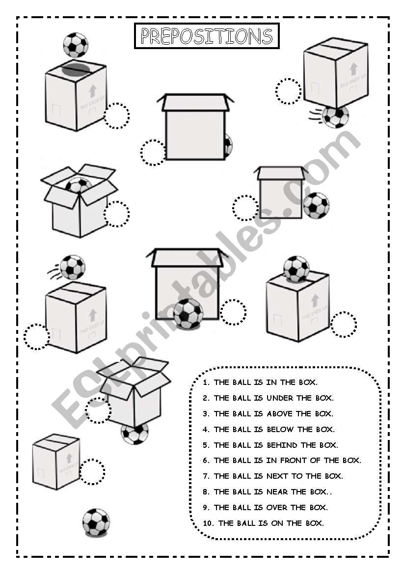 PREPOSITIONS worksheet