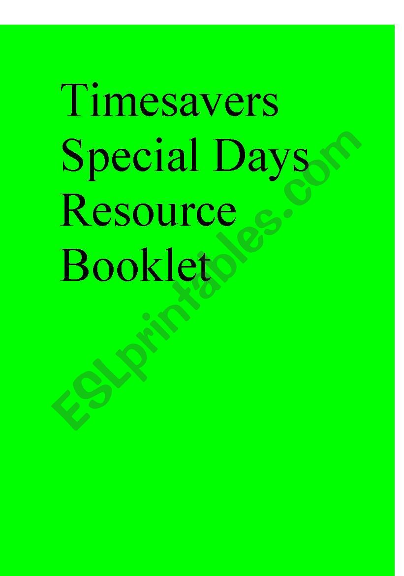 Timesavers Special Days Resource Booklet