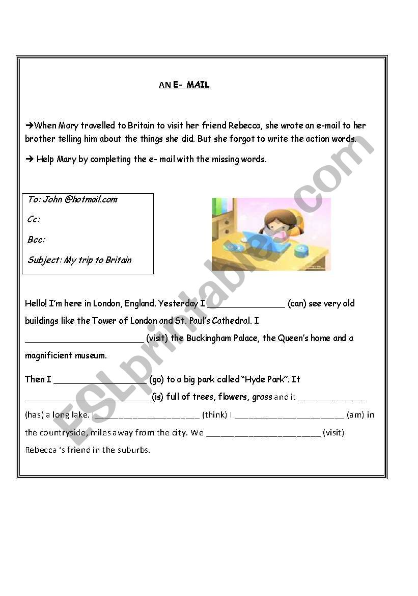 Simple Past worksheet