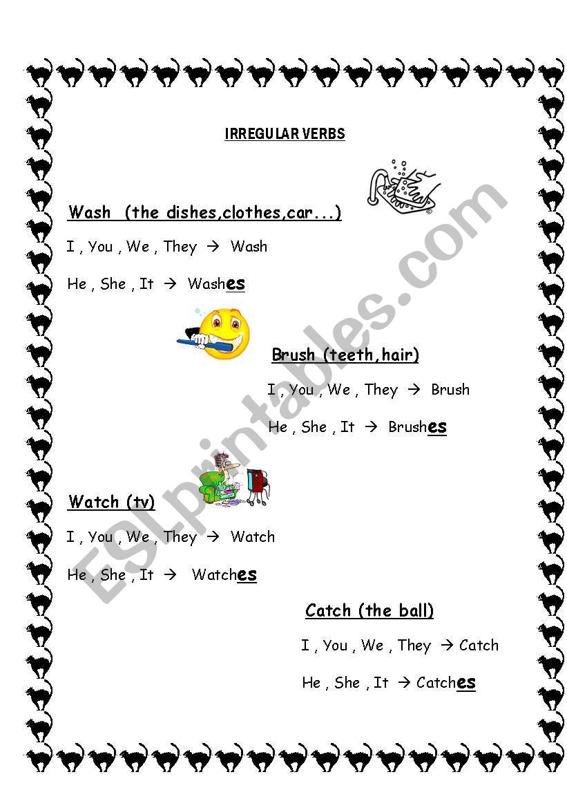 Present Simple Irregular verbs (3rd person singular)