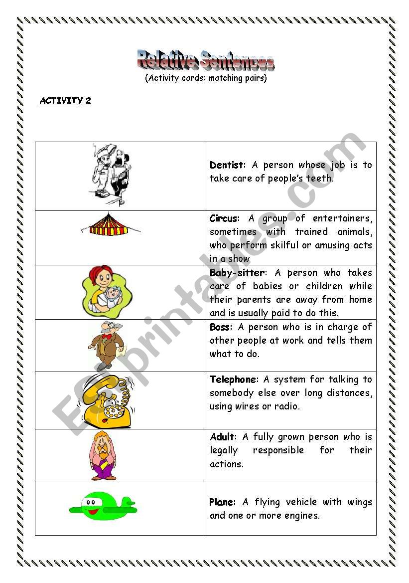 Relative Clauses: Based on the 