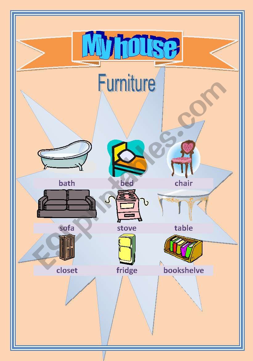 Furniture worksheet