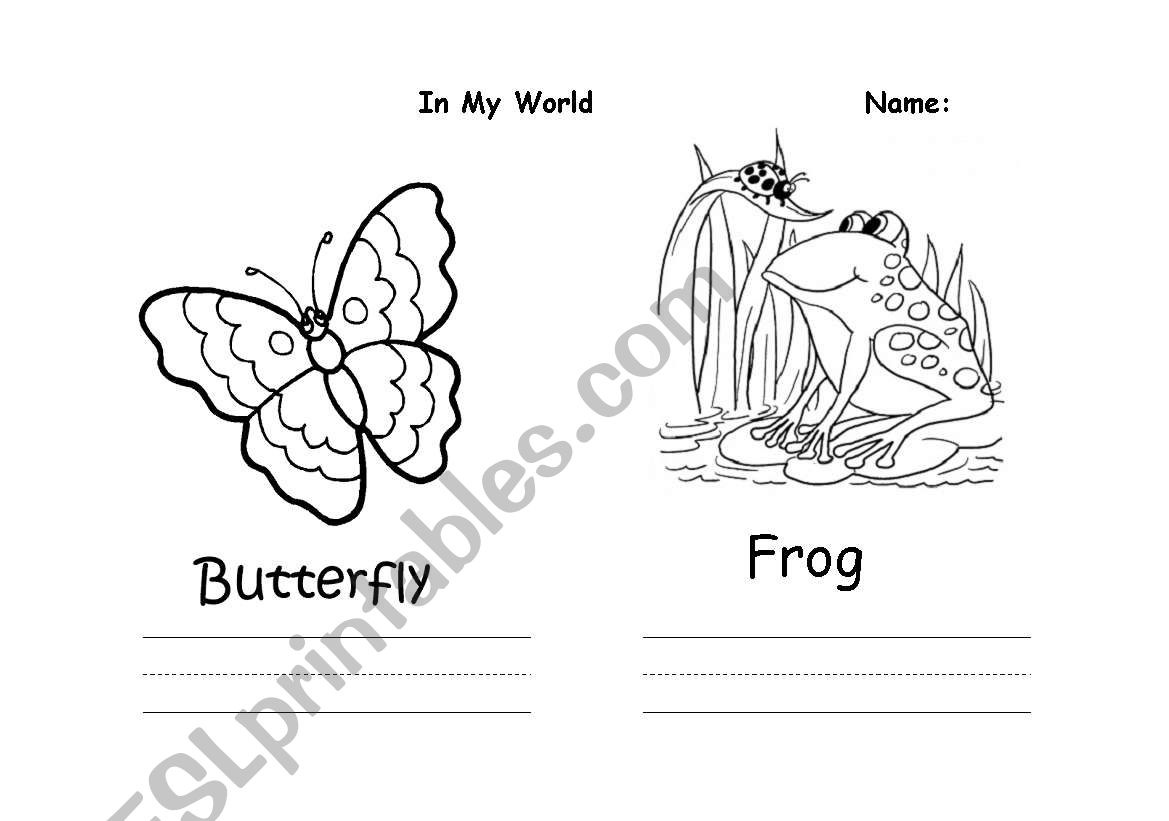 In my world worksheet